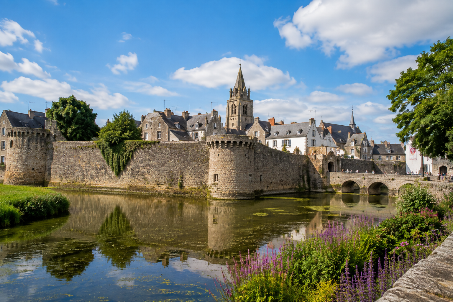 Guérande, remparts médiévaux et cité fortifiée